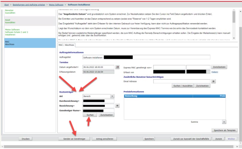 Ordine del software Remedy MAC SAML-Tracer
